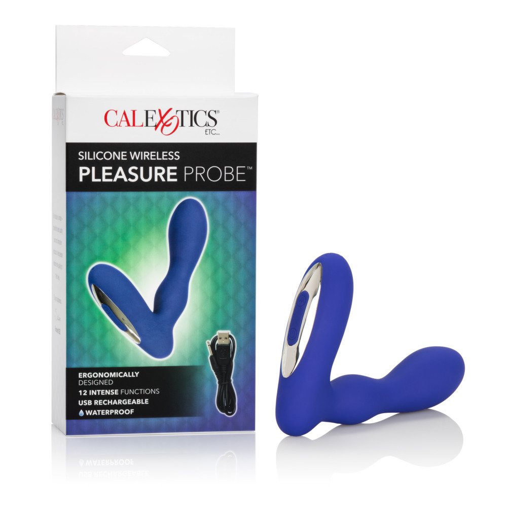 Silicone Wireless Pleasure Probe - Blue Blue - Image 2