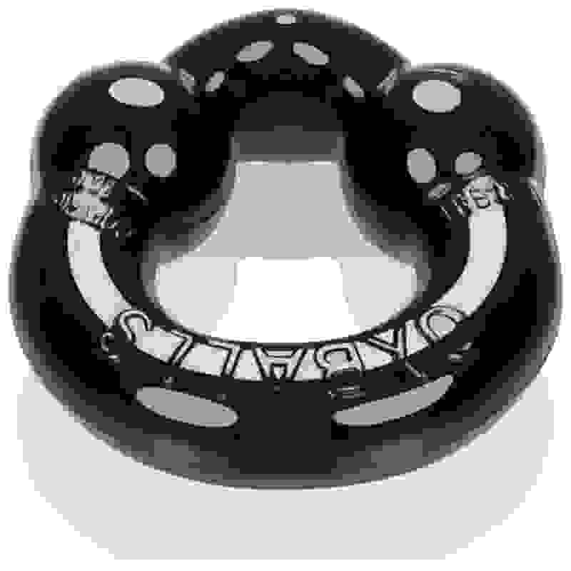 Ultraballs 2- Piece Cockring Set - Black & Clear
