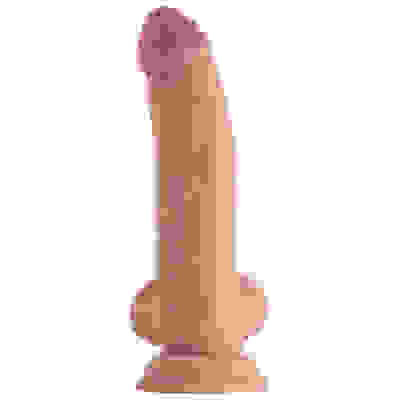 Shaft - Model N 8.5 Inch Liquid Silicone Dong With Balls - Pine