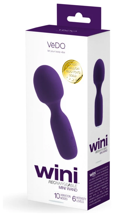 Wini Rechargeable Mini Wand - Purple
