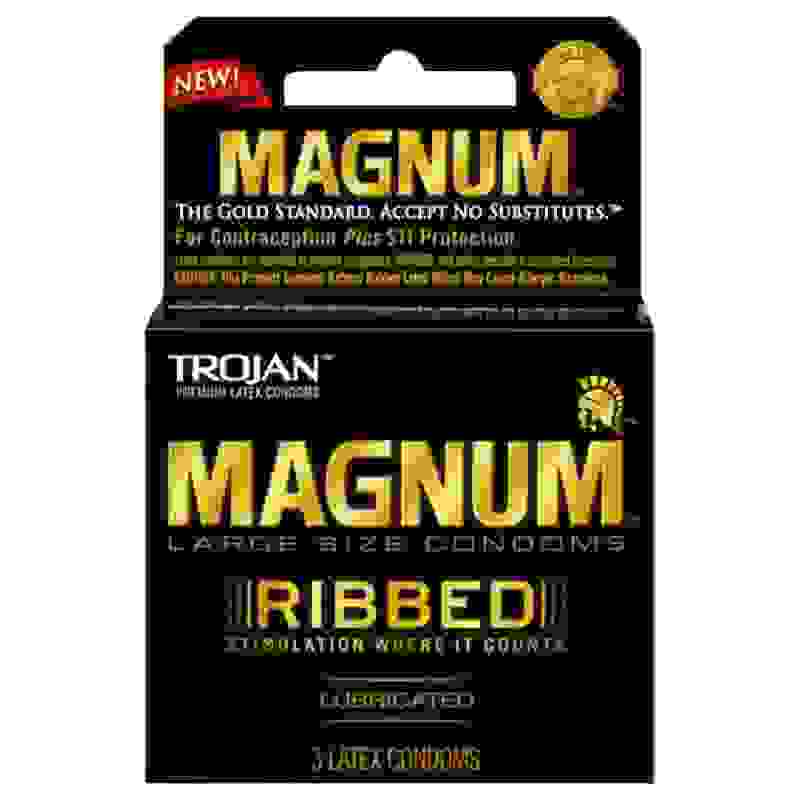 Trojan Magnum Ribbed - 3 Pack