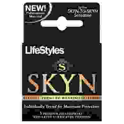 Skyn Original - Non-Latex Lubricated Condoms - 3 Pack