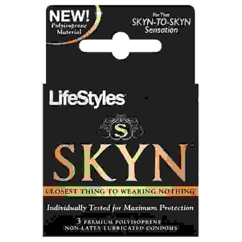 Skyn Original - Non-Latex Lubricated Condoms - 3 Pack
