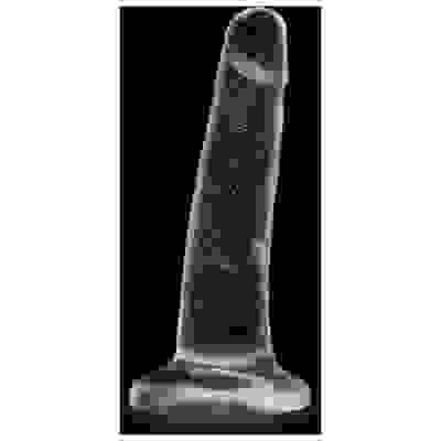 Naturally Yours - 5.5 Inch Glitter Dong - Sparkling Clear