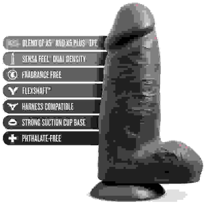 Au Naturel - Chub - 10 Inch Dildo - Chocolate