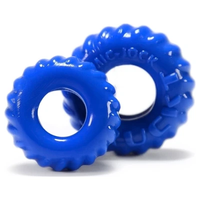 Truckt 2 Piece Cockring Set Atomic Jock  - Police Blue
