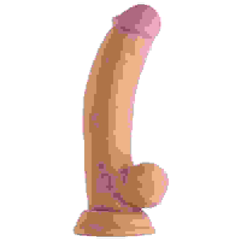 Shaft - Model C 7.5 Inch Liquid Silicone Dong With Balls - Pine