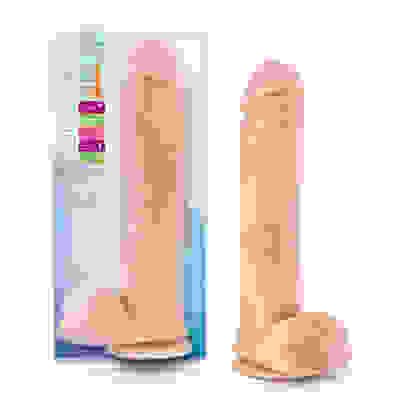 Au Naturel - Big John - 11.5 Inch Sensa Feel Dual  Density Dildo - Vanilla