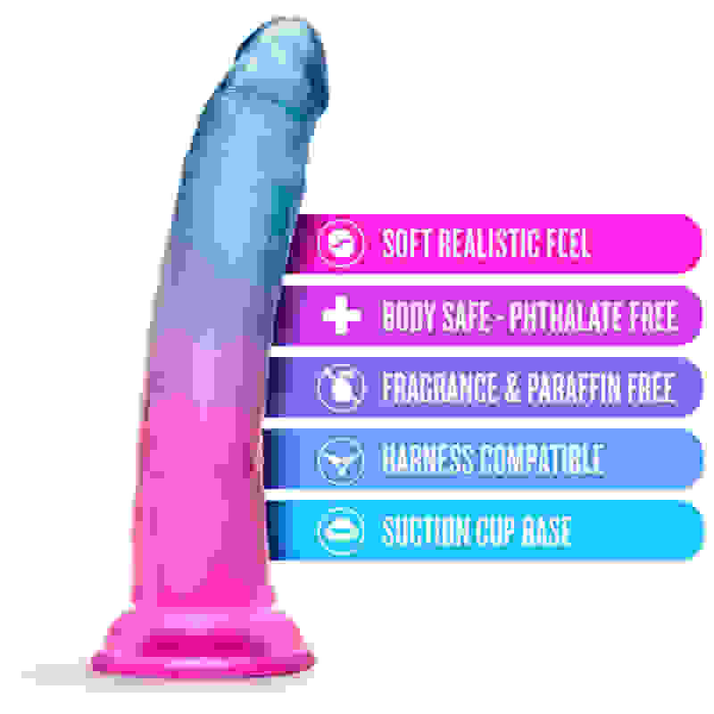 B Yours - Beautiful Sky - 7 Inch Dildo - Sunset