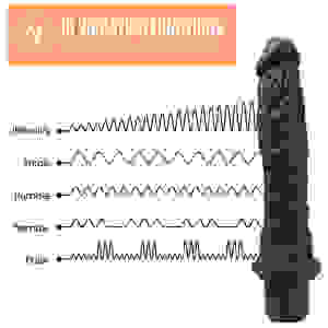 Dr. Skin Silicone - Dr. Richard - 9 Inch Vibrating Dildo - Brown