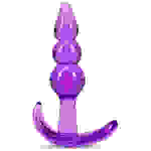 B Yours - Triple Bead Anal Plug - Purple