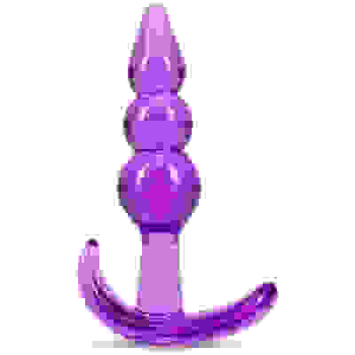 B Yours - Triple Bead Anal Plug - Purple