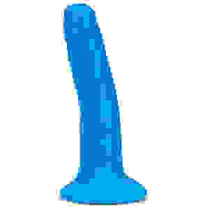 Neo Elite - 6 Inch Dual Density Cock - Neon Blue