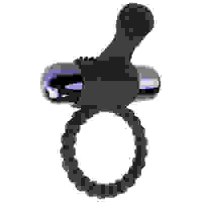 Fantasy C-Ringz Vibrating Silicone Super Ring  Black