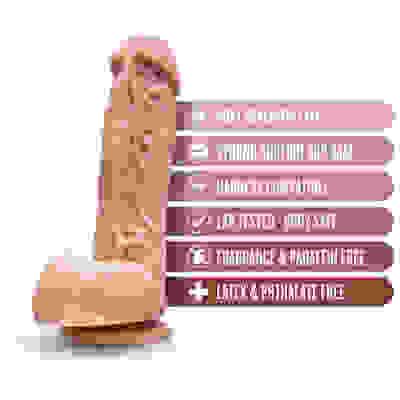 Dr. Skin - Mr. D - 8.5 Inch Dildo With Balls - Beige