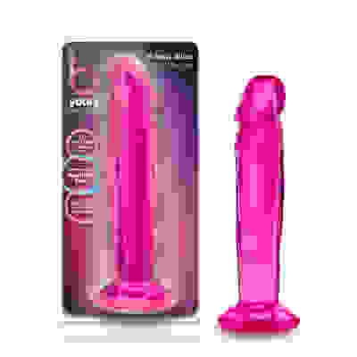B Yours - Sweet n' Small 6 Inch Dildo With Suction Cup - Pink