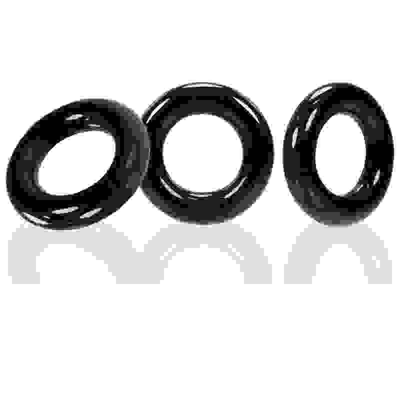 Willy Rings 3-Pack Cockrings - Black