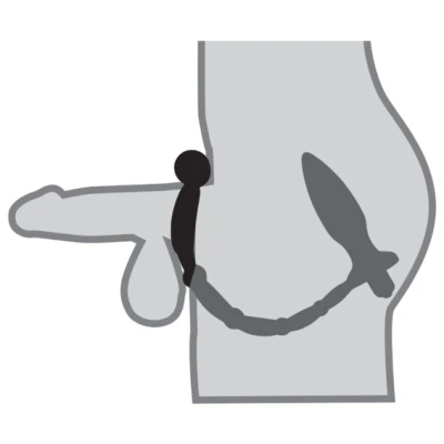 Anal Fantasy Collection Ass Kicker With Cockring - Black