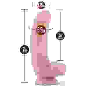 Dr. Skin Silicone - Dr. Samuel - 7 Inch Dildo  With Suction Cup - Vanilla