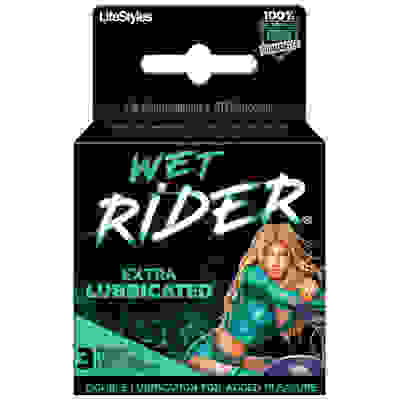 Wet Rider - Extra Lubricated Condoms - 3 Pack