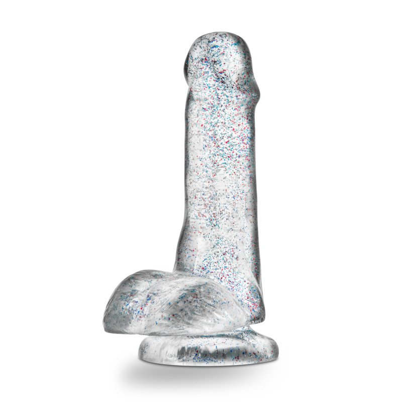 Naturally Yours - 6 Inch Glitter Cock - Sparkling Clear - Image 3