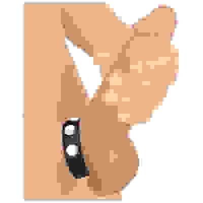 Cock Gear Leather Speed Snap Cock Ring - Black