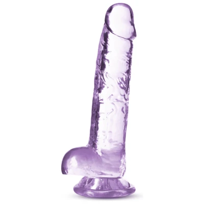 Naturally Yours - 7 Inch Crystalline Dildo -  Amethhyst