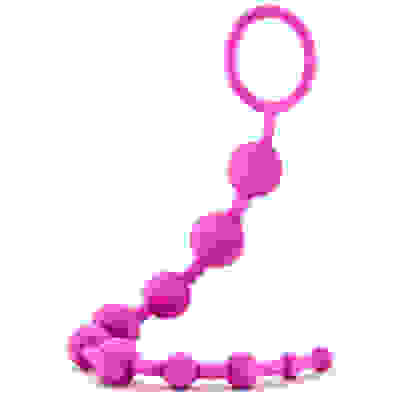 Luxe Silicone 10 Beads - Fuchsia