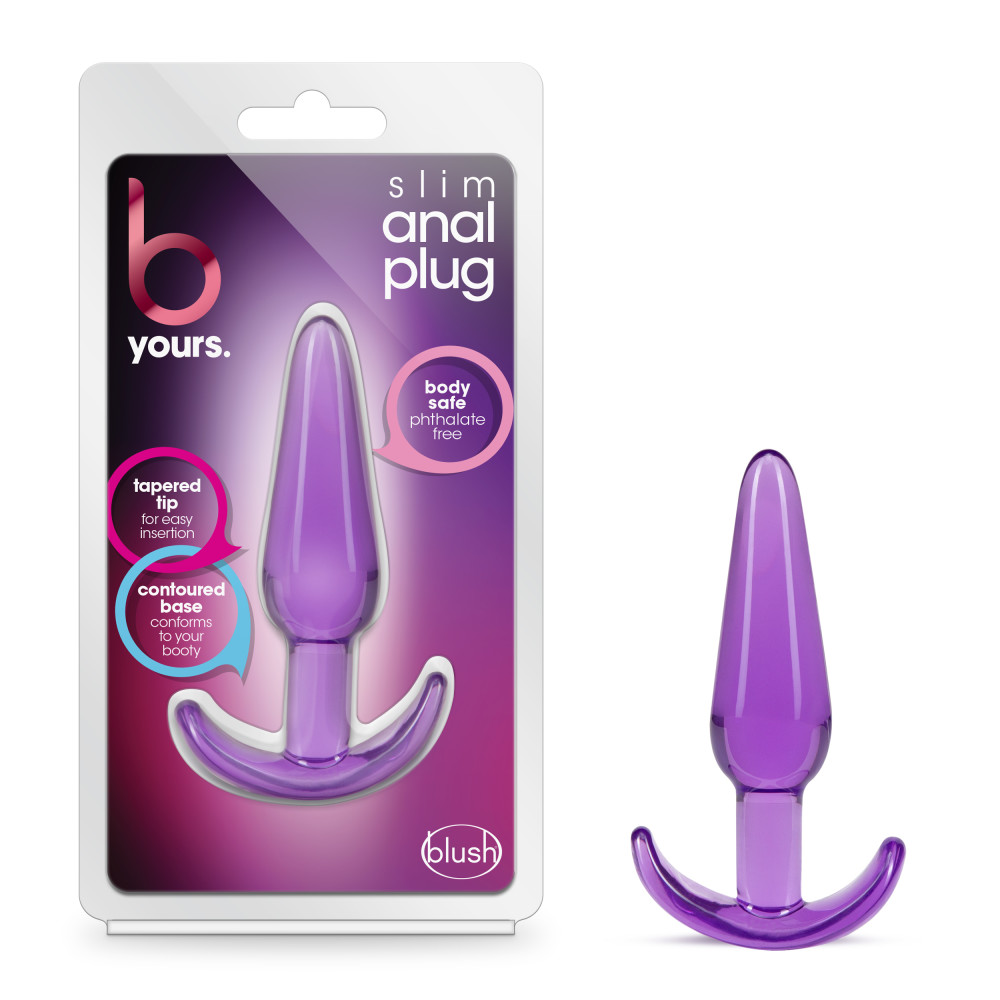 B Yours - Slim Anal Plug - Purple - Image 2
