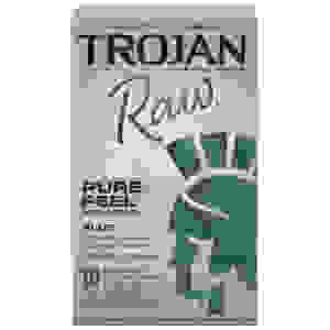 Trojan Raw Non-Latex 10 Pack