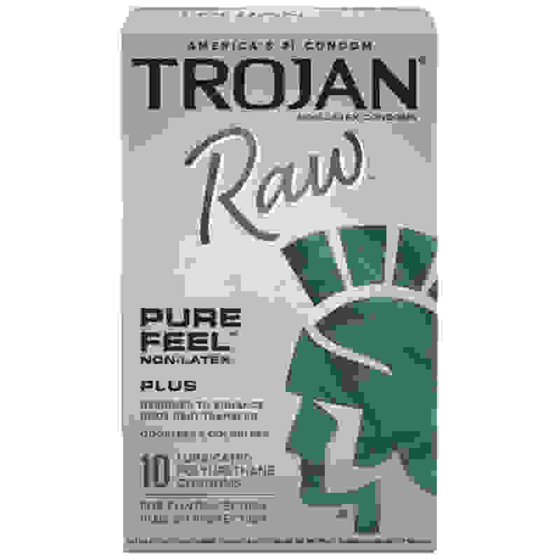 Trojan Raw Non-Latex 10 Pack