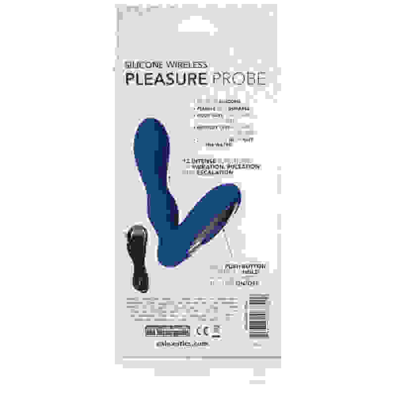 Silicone Wireless Pleasure Probe - Blue Blue