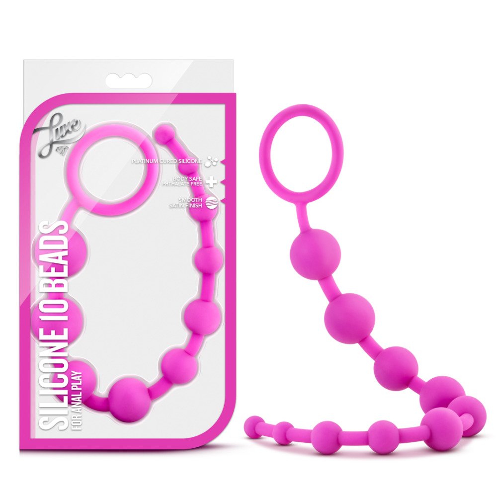 Luxe Silicone 10 Beads - Fuchsia - Image 2