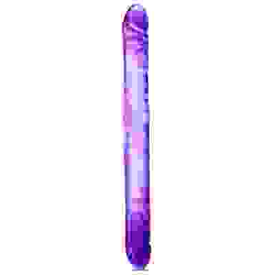 B Yours 18 Inch Double Dildo - Purple