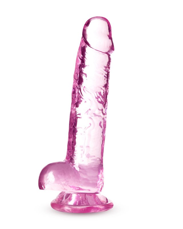 Naturally Yours - 7 Inch Crystalline Dildo - Rose - Image 4
