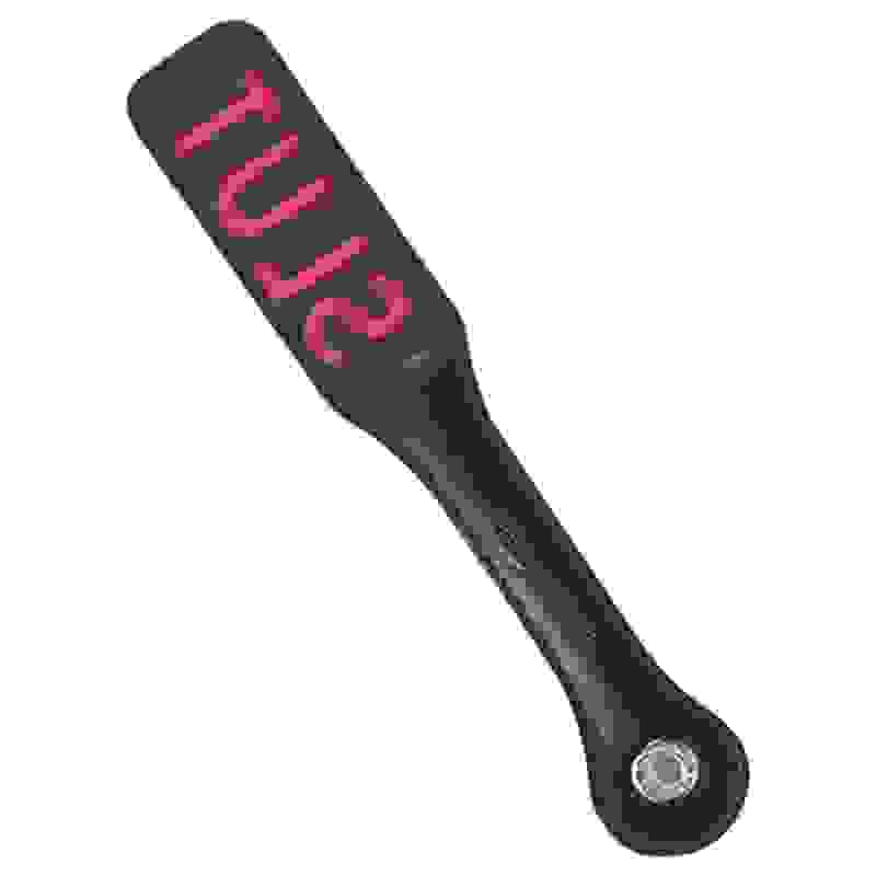 12 Inch Leather Impression Paddle - Slut