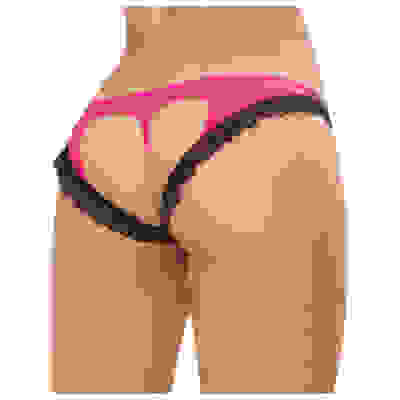 Panty - X-Large - Hot Pink/ Black