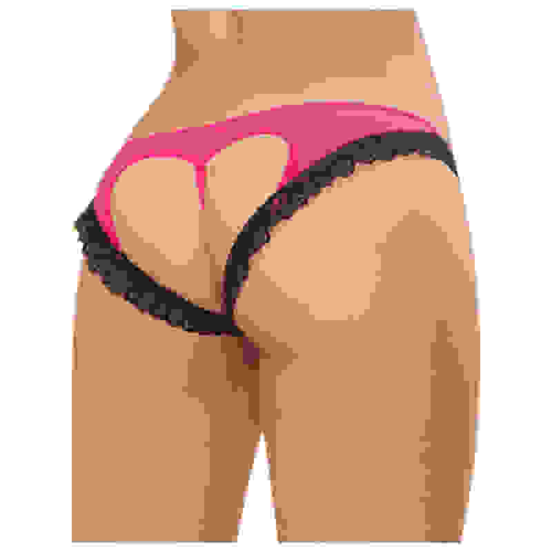 Panty - X-Large - Hot Pink/ Black