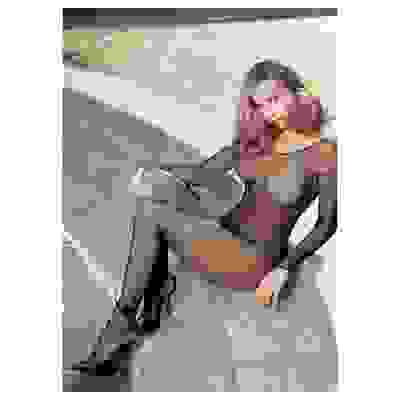 Fishnet Body Stocking - One Size - Black