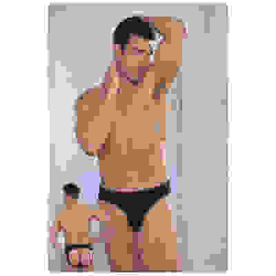 Men's Pouch Jock - Small - Black