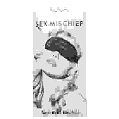 Sex and Mischief Satin Blindfold - Black