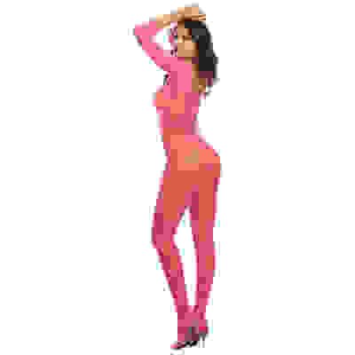Bodystocking - One Size - Neon Pink