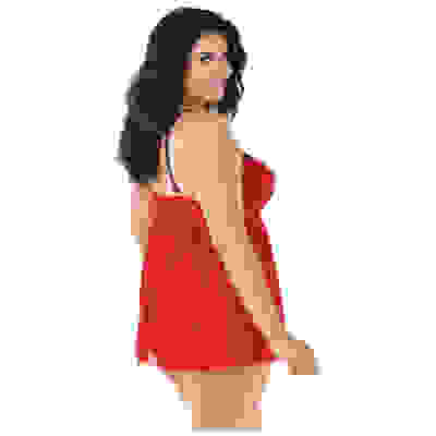 Babydoll, G-String - 1x - Ruby