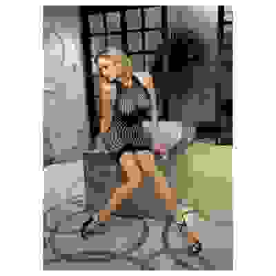 Honey Comb Fishnet Dress - One Size  - Black