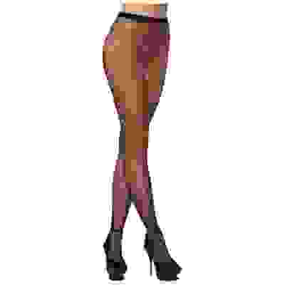 Open Crotch Pantyhose - One Size - Black