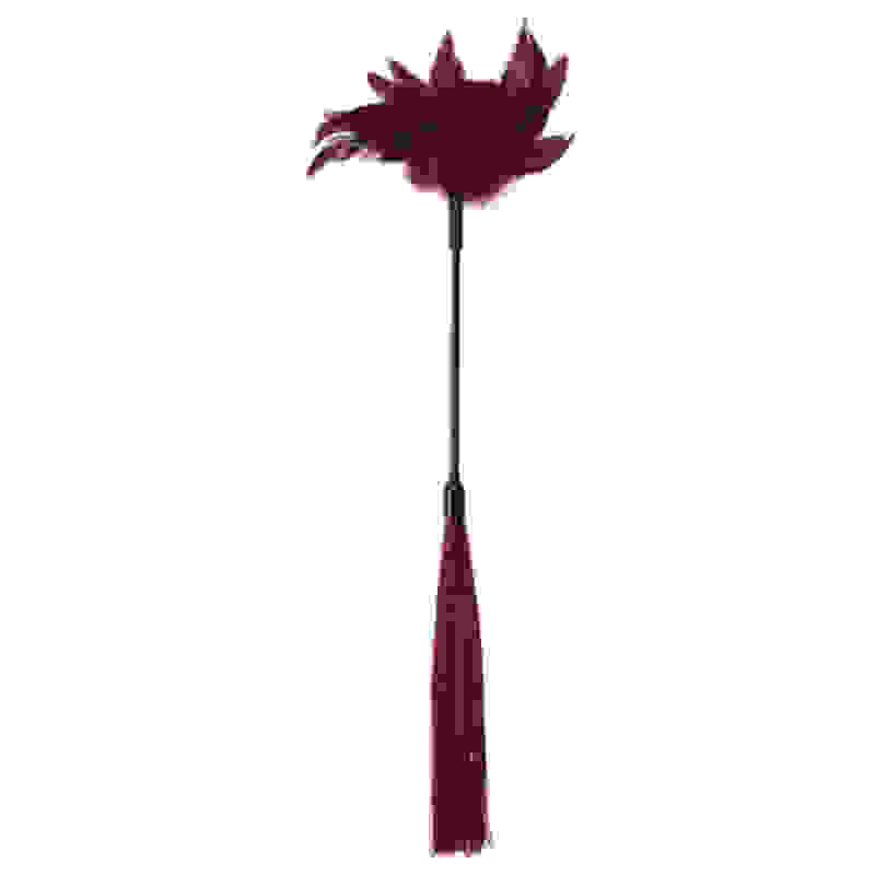 Sex and Mischief Enchanted Feather Tickler - Burgundy