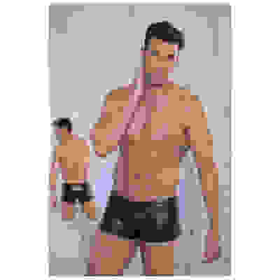 Men's Short - Studded - Medium - Black