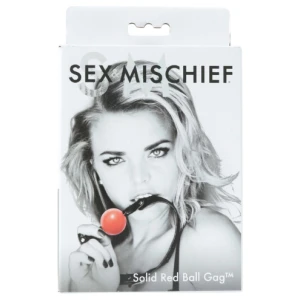 Sex and Mischief Solid Ball Gag - Red