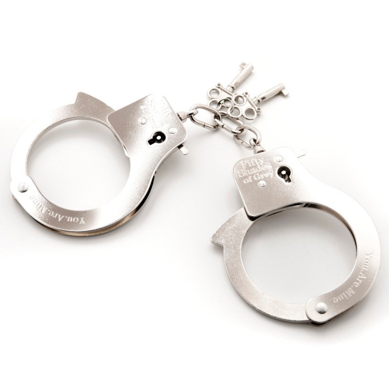 Fifty Shades of Grey You Are Mine Metal Handcuffs - Image 4