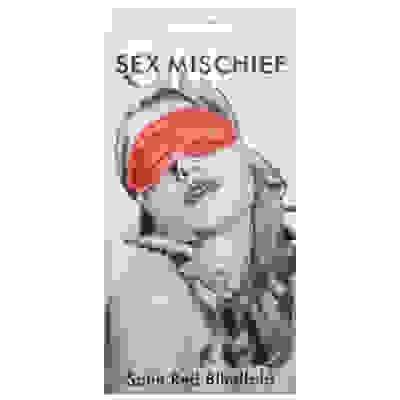 Sex and Mischief Satin Blindfold - Red